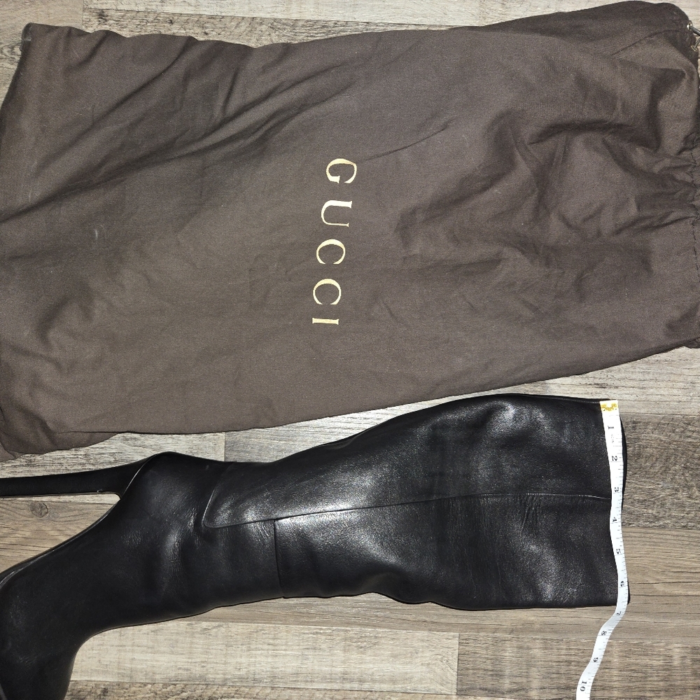 Gucci Platform Leather Boots - Picture 15 of 16